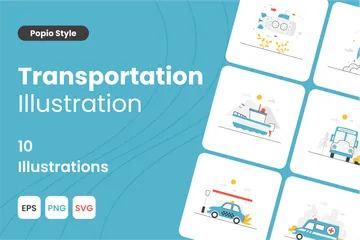 Transport Pack d'Illustrations