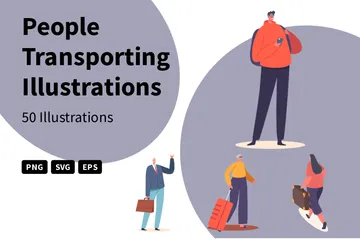 Transport de personnes Pack d'Illustrations