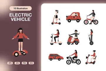 Transport électrique Illustration Pack