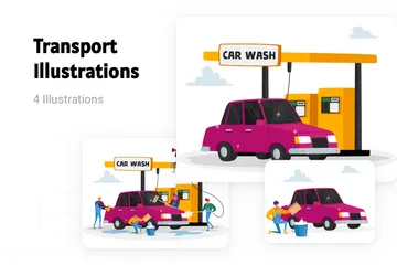 Transport Illustration Pack