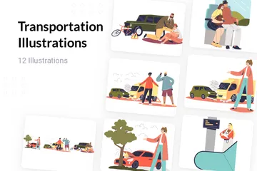 Transportation Illustration Pack