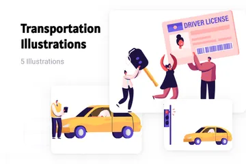 Transportation Illustration Pack