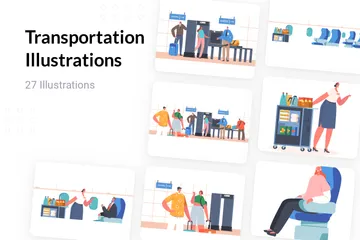 Transportation Illustration Pack