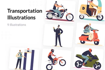 Transportation Illustration Pack