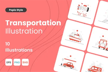 Transportation Illustration Pack