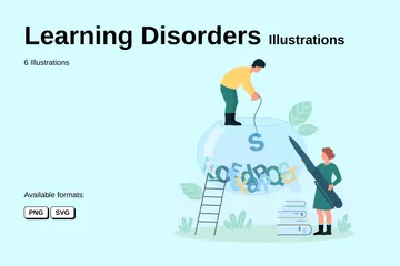 Trastornos del aprendizaje Paquete de Ilustraciones
