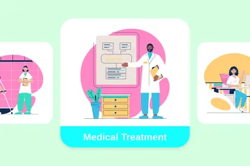 Tratamento médico Illustration Pack