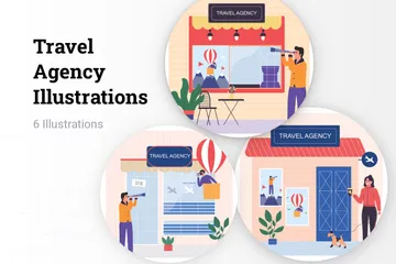 Travel Agency Illustration Pack