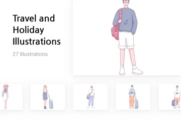 Travel And Holiday Illustration Pack