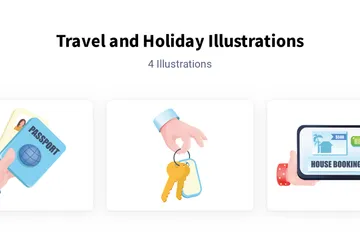 Travel And Holiday Illustration Pack