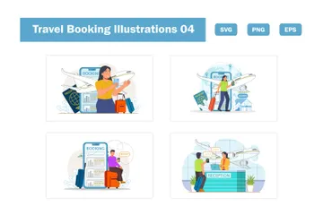Travel Booking Illustration Pack
