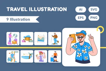 Travel Illustration Pack