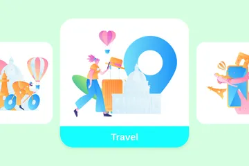 Travel Illustration Pack