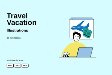 Travel Vacation Illustration Pack