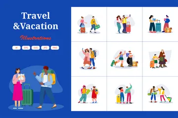 Travel & Vacation Illustration Pack