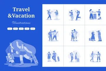 Travel & Vacation Illustration Pack