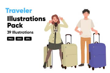 Traveler Illustration Pack