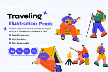 Traveling Illustration Pack