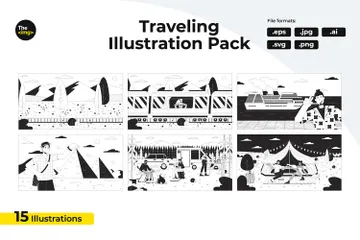 Traveling Illustration Pack