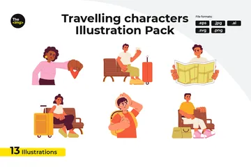 Travellers Illustration Pack
