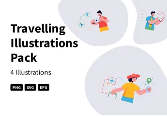 Travelling Illustration Pack