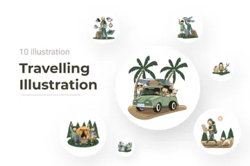 Travelling Illustration Pack