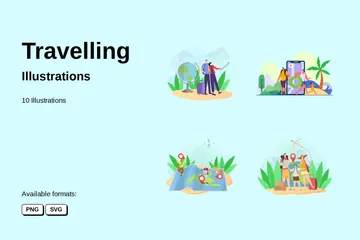 Travelling Illustration Pack