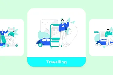 Travelling Illustration Pack