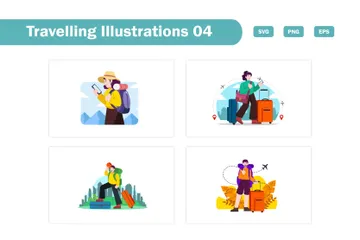 Travelling Illustration Pack