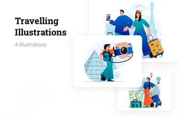 Travelling Illustration Pack