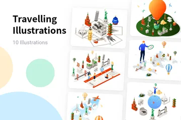 Travelling Illustration Pack