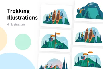 Trekking Illustrationspack