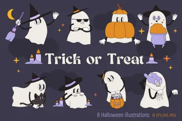 Trick Or Treat Illustration Pack