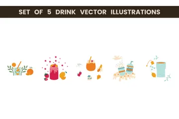 Trinken Illustrationspack