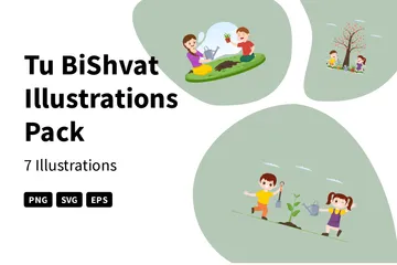 Tu BiShvat Illustration Pack