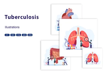 Tuberculose Pacote de Ilustrações