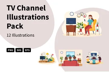 TV Channel Illustration Pack