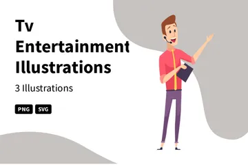 Tv Entertainment Illustration Pack