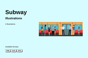 U-Bahn Illustrationspack