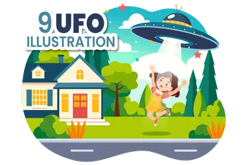 UFO Illustrationspack