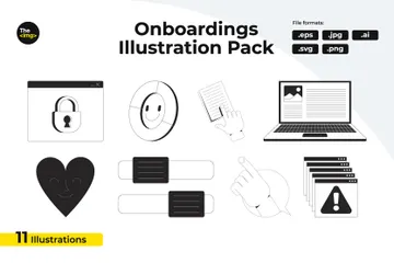 UI Interaction Technology Security Illustration Pack