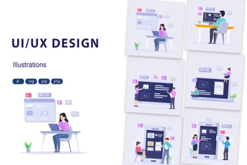 UI / UX Design Illustration Pack