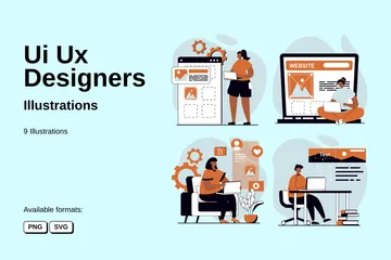 UI-UX-Designer Illustrationspack