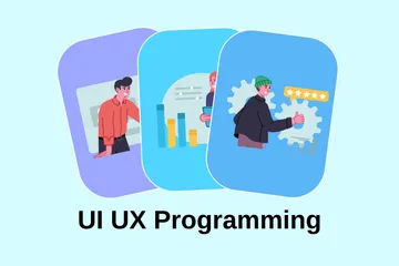 Programación UI UX Paquete de Ilustraciones