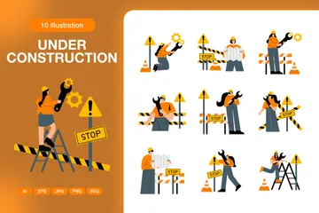 Under Construction Illustration Pack