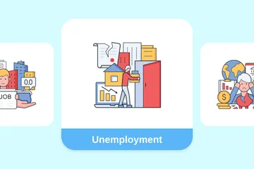 Unemployment Illustration Pack