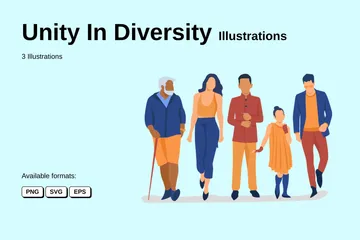 Unity In Diversity Illustration Pack