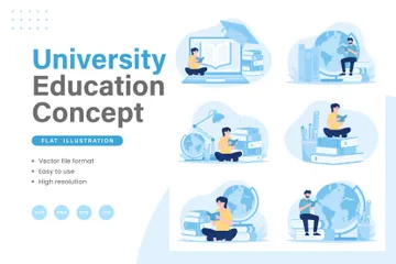 University Education Illustration Pack