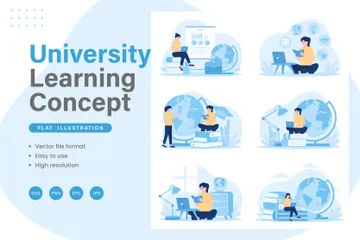 University Learning Illustration Pack