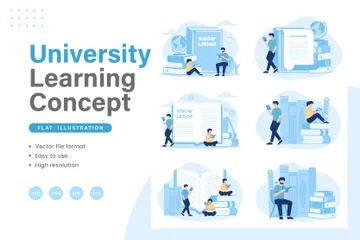 University Learning Illustration Pack